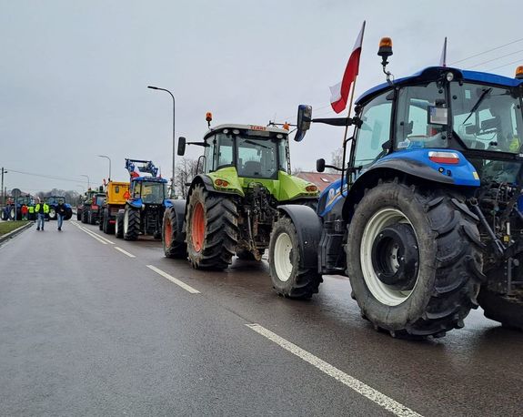 Utrudnienia we Włodawie w związku z protestem środowisk rolniczych